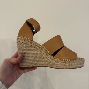 Tan Wedge Sandals